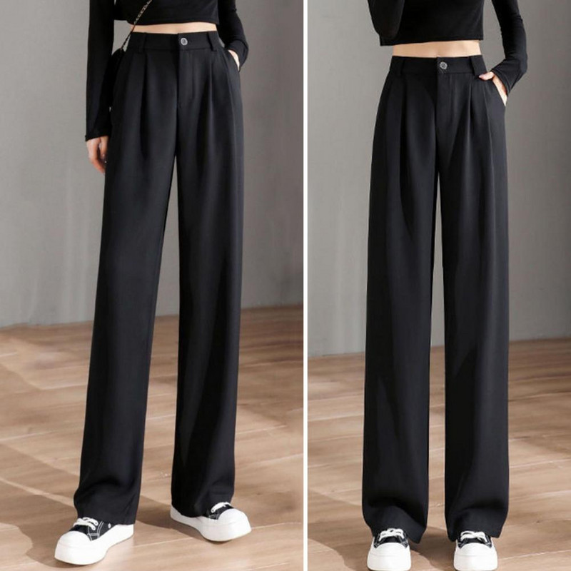 Kontorirõivad Rauavastane kottis Korea elastne vöökoht Naiste püksid Naiste riided