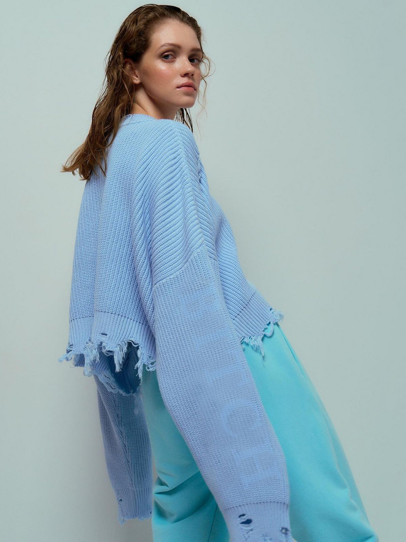 Ženski pulover 2023. Novi jesenski zimski džemperi s O-izrezom za žene Ležerni široki kratki pulover Femme Jednobojni y2k pulover