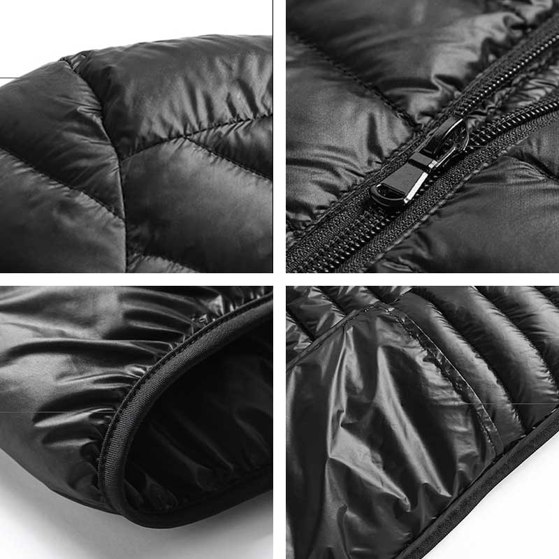 Jesen Zima Muška plišana debela topla donja jakna s kapuljačom Muška vodootporna lagana donja jakna otporna na vjetar za muškarce Ležerni kaput Muški