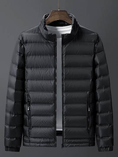 2023 Νέα ανδρικά χειμωνιάτικα πουπουλένια μπουφάν 80% Λευκή πάπια με επένδυση γιακά γιακά Casual Windbeaker Ζεστό μπουφάν συν μέγεθος 8XL