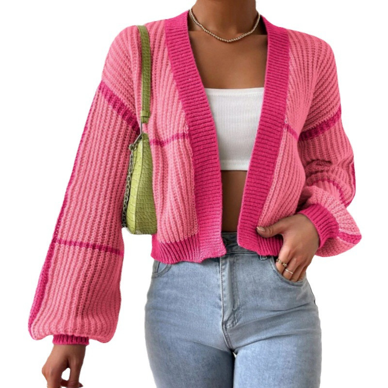 Μαύρη πλεκτή ζακέτα Γυναικεία κοντή vintage 2023 Maxi Άνοιξη φθινοπωρινό πουλόβερ Λευκά πανωφόρια πουλόβερ Y2k Μπουφάν παλτό πουλόβερ