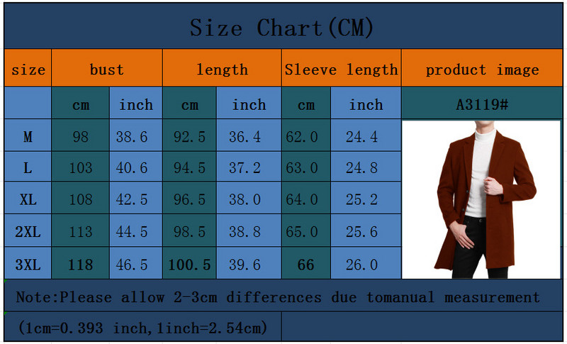 Μάλλινο παλτό Ανδρικό παλτό μεσαίου μήκους μάλλινο ανεμοθραύστη εξατομικευμένο μονόχρωμο παλτό ανδρικό παλτό 2023