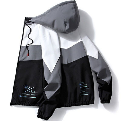 Ανοιξιάτικο και Φθινοπωρινό παλτό Ανδρικό κορεάτικο μπουφάν μόδας Νεανικό φοιτητικό λεπτό casual παλτό Όμορφα ρούχα εργασίας μπουφάν με κουκούλα