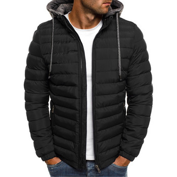 Мъжко есенно зимно топло яке с цип Опаковано леко палто Мъжки зимни якета jaqueta masculina 2022 Нови палта Якета мъж