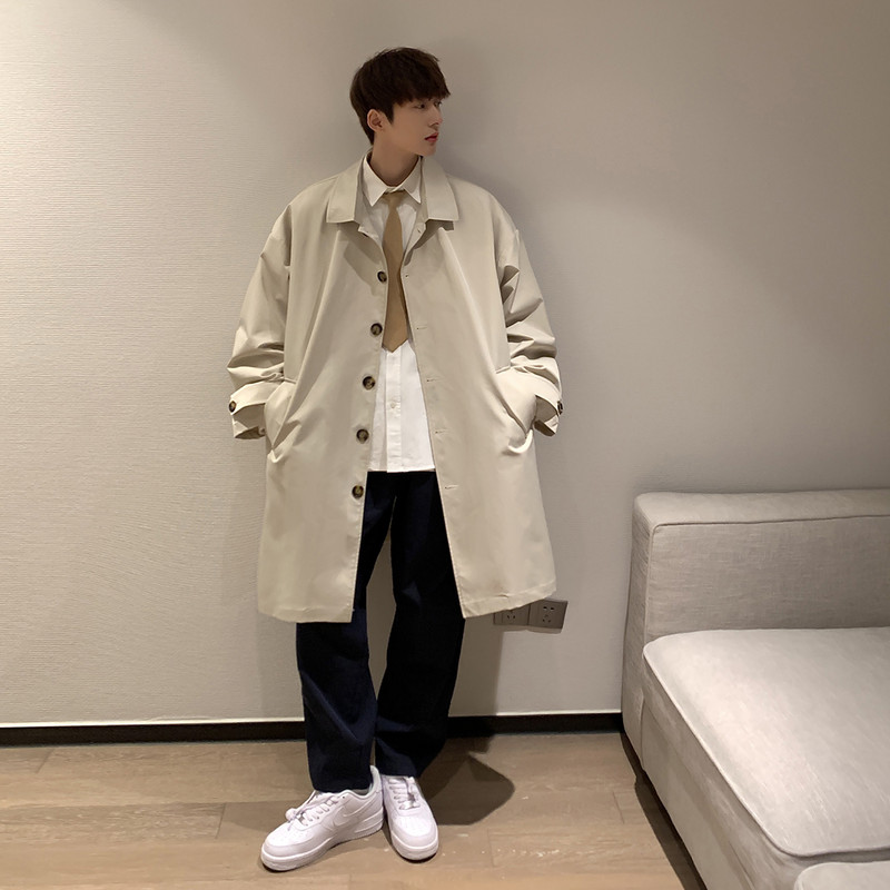 Ανοιξιάτικα και φθινοπωρινά Ανεμοδαρμένα μπουφάν Ανδρικά Μόδα Απλή Στερεά Πεζοπορία Υπαίθριες Μεγάλες Τσέπες Πάρκα Πουλόβερ με κουκούλα γιακά