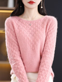 2023. aasta mood, kašmiir, naiste pullover, 100% meriinovillane sviiter, O-kaelusega pikkade varrukatega kampsunid, kevadtalvised džemprid, kudumid