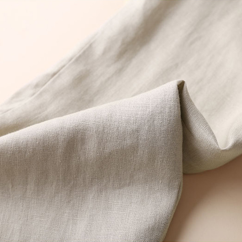 2023 Γυναικεία βαμβακερά λινά φαρδιά παντελόνια Λεπτά παντελόνια μονόχρωμα Άνοιξη Καλοκαίρι Γυναικεία μεσομεσαία καθημερινά μολύβι παντελόνια