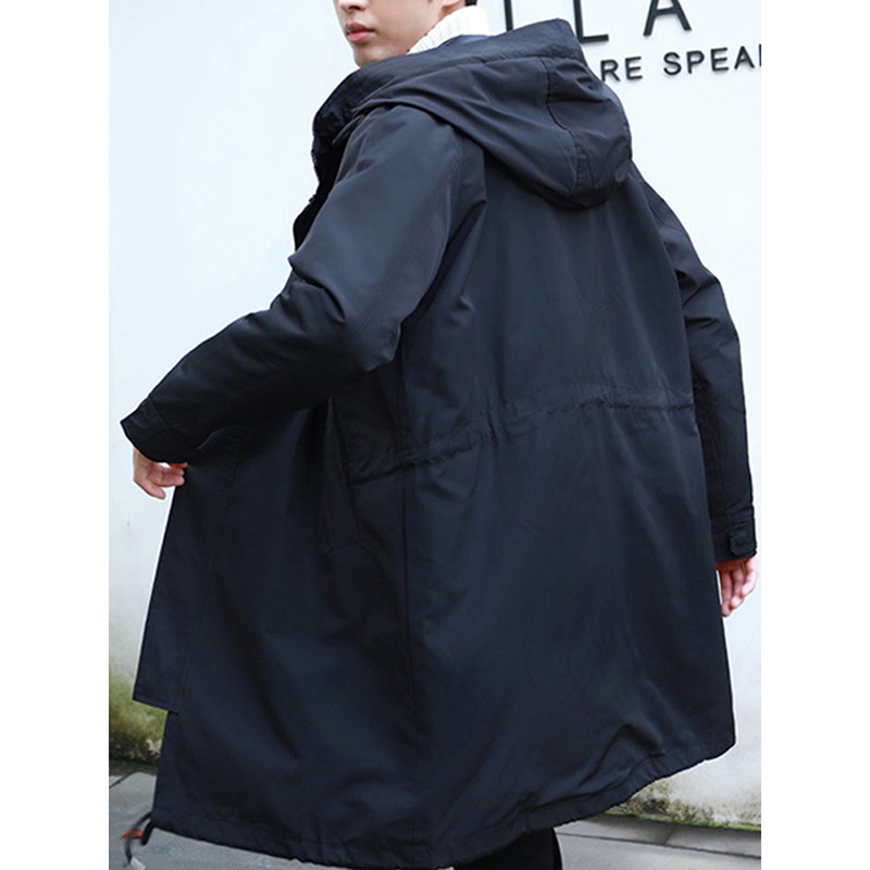 Meeste pikk tuulejope, kapuutsiga tuulejope, must jope, vabaaja jope, suur 6xl 7xl 8xl, kevad ja sügis