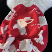 Πλεκτό πουλόβερ Ροζ κινουμένων σχεδίων Ζακάρ πουλόβερ Ανδρικά και γυναικεία Νέος ελεύθερος χρόνος για εξωτερικούς χώρους αναψυχής Lazy στυλ Ζευγάρι πουλόβερ πουλόβερ Top