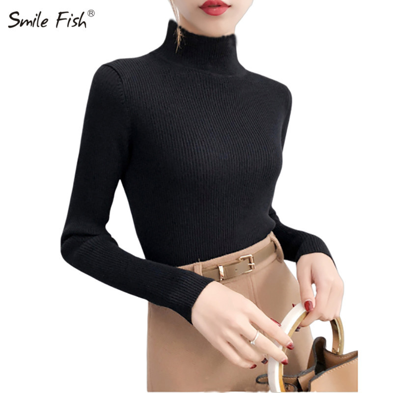 Lime Neon Green Pleteni puloveri Košulje Ženske džemperi s dugim rukavima s dolčevitima Ženski klub Proljetni Seksi elastični džemperi