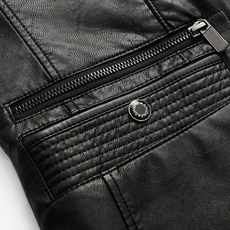 Μόδα Casual Ανδρικό Μπουφάν Νέο Ανοιξιάτικο Φθινόπωρο Κορυφαίας Ποιότητας Κοστούμι Υψηλής Απομίμησης Γιακά Προβατό Δέρμα Λεπτό Δερμάτινο Παλτό