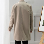 Ανδρική καμπαρντίνα φθινοπώρου και άνοιξης Ανδρική καμπαρντίνα με μονό στήθος Κλασική ανδρική καμπαρντίνα Slim Fit England Ρούχα 2023 W42