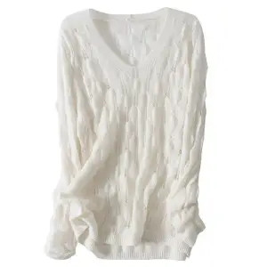 Naiste suvine seksikas õõnes õhuke kootud kampsun, mood ühevärviline V-kaelus, pikkade varrukatega heegeldatud pullover, trikotaaž Topid G2872