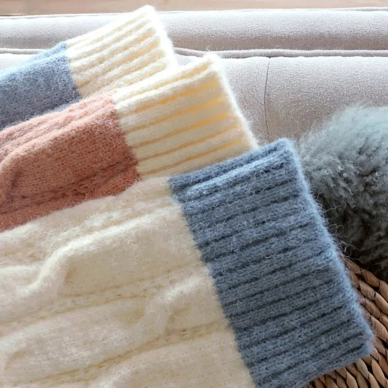 Γυναικείο πουλόβερ πουλόβερ με ζιβάγκο Hit Twist Preppy Style Φθινόπωρο Χειμώνας Χαλαρό Φοιτητικό Πουλόβερ Γυναικείο Ζεστό πουλόβερ παντός αγώνα