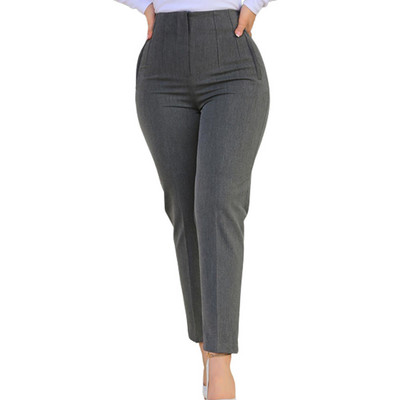 Pantaloni de lucru pentru birou de afaceri pentru femei 2023 toamna iarna negri cu talie înaltă decupați pantaloni eleganti de damă Pantaloni de damă perfecti