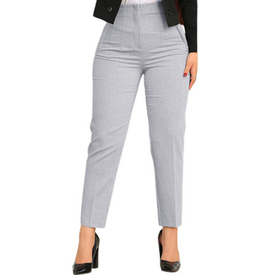 Pantaloni de lucru pentru birou de afaceri pentru femei 2023 toamna iarna negri cu talie înaltă decupați pantaloni eleganti de damă Pantaloni de damă perfecti