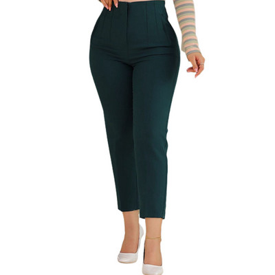 Pantaloni de lucru pentru birou de afaceri pentru femei 2023 toamna iarna negri cu talie înaltă decupați pantaloni eleganti de damă Pantaloni de damă perfecti