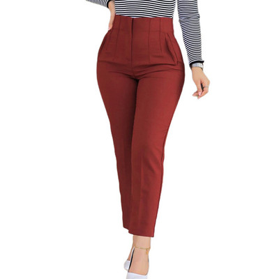 Pantaloni de lucru pentru birou de afaceri pentru femei 2023 toamna iarna negri cu talie înaltă decupați pantaloni eleganti de damă Pantaloni de damă perfecti
