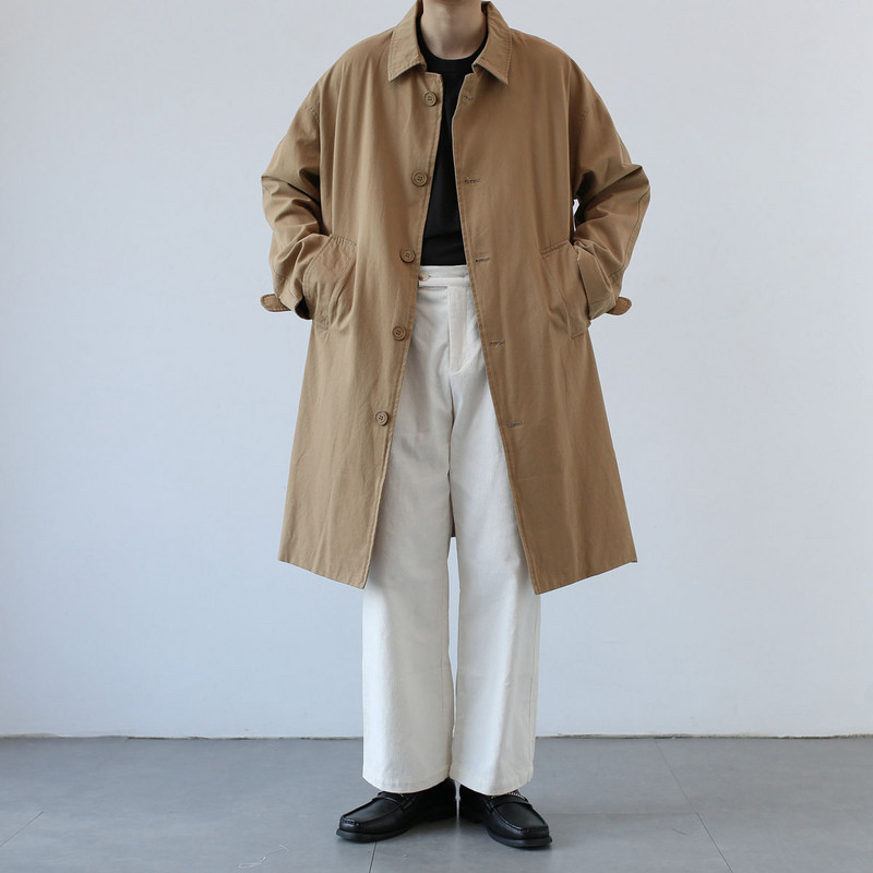 Korea Fashion Clothes Meeste trend Puuvill Vintage klassikaline Trench Mantel Suvine Trekking Naiste Tuulejope Meestele