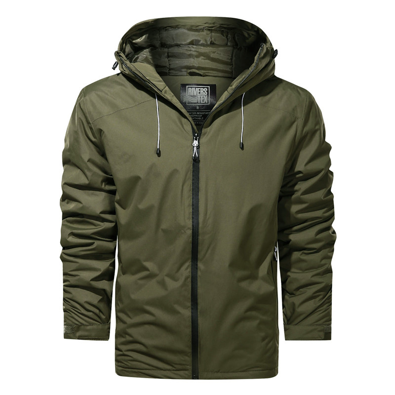 Ανδρικό 2021 Νέο ανδρικό παλτό με κουκούλα με κουκούλα, Ανοιξιάτικο φθινόπωρο, αδιάβροχο τζάκετ για εξωτερικούς χώρους Tactical Hiking Ανδρικά μπουφάν μεγάλου μεγέθους