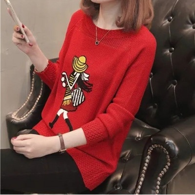 Novi jesensko-zimski ženski pulover od kašmira 2023. Debeli modni labavi topli pleteni slatki puloveri Džemperi Ženske majice