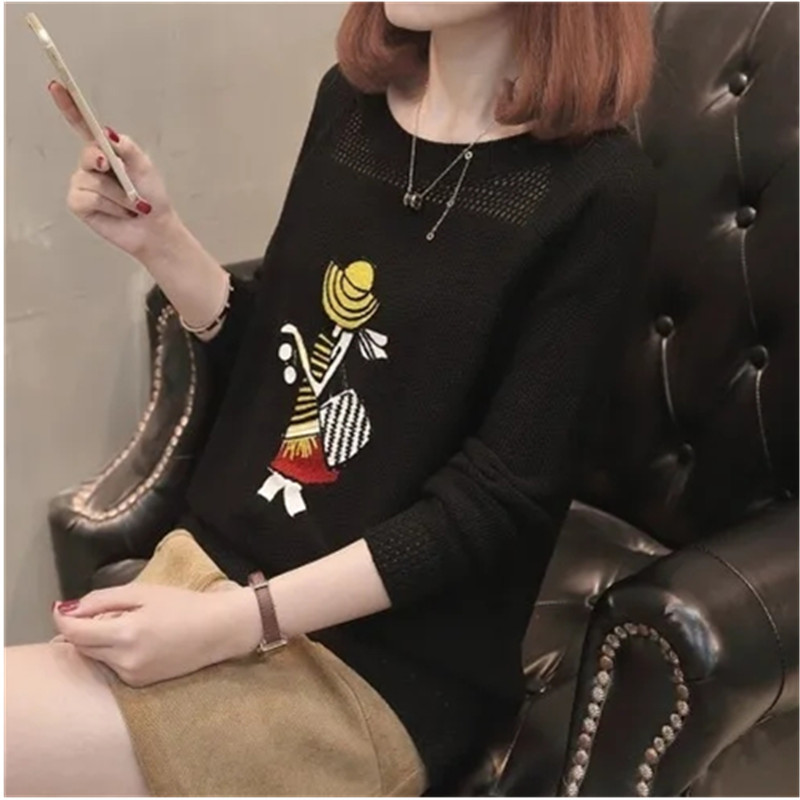 Novi jesensko-zimski ženski pulover od kašmira 2023. Debeli modni labavi topli pleteni slatki puloveri Džemperi Ženske majice