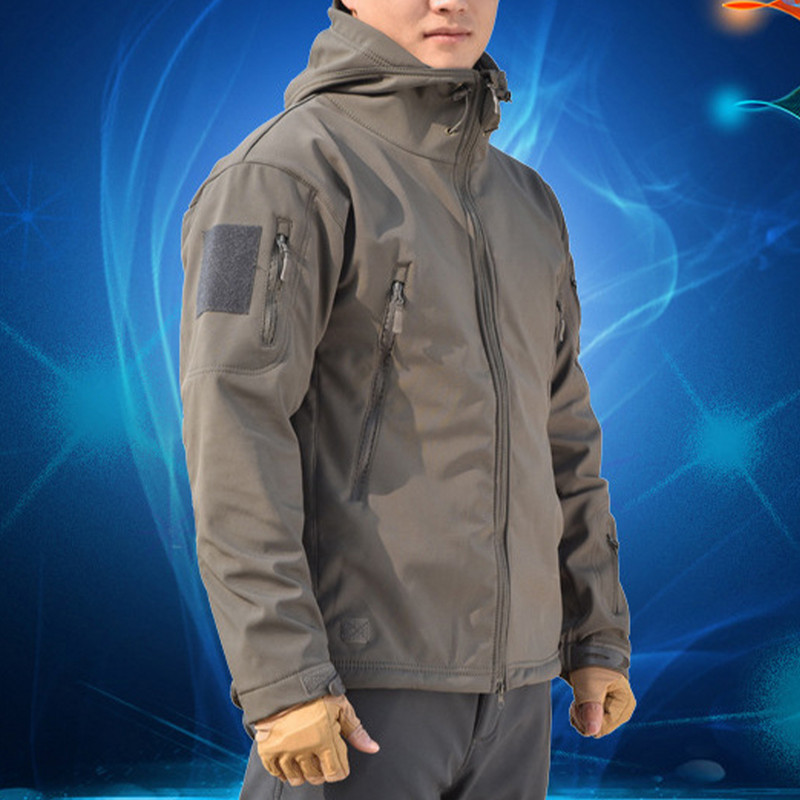 Δώρο Υπαίθρια Αθλητική Μόδα με Κουκούλα Ταξίδι Αδιάβροχη Αντιανεμική Καθημερινή Παλτό Χειμερινό Ζεστό Ανδρικό Μπουφάν Μασίφ Μαλακό Κέλυφος