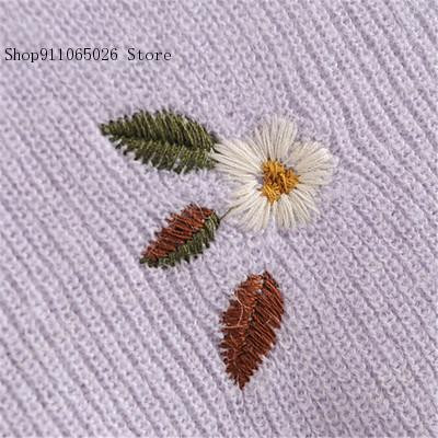 Pikkade varrukatega Lilla armas kampsun Sweet Lady Lilletikandid Lühikesed kootud kardiganid Naiste vabaaja üherealised