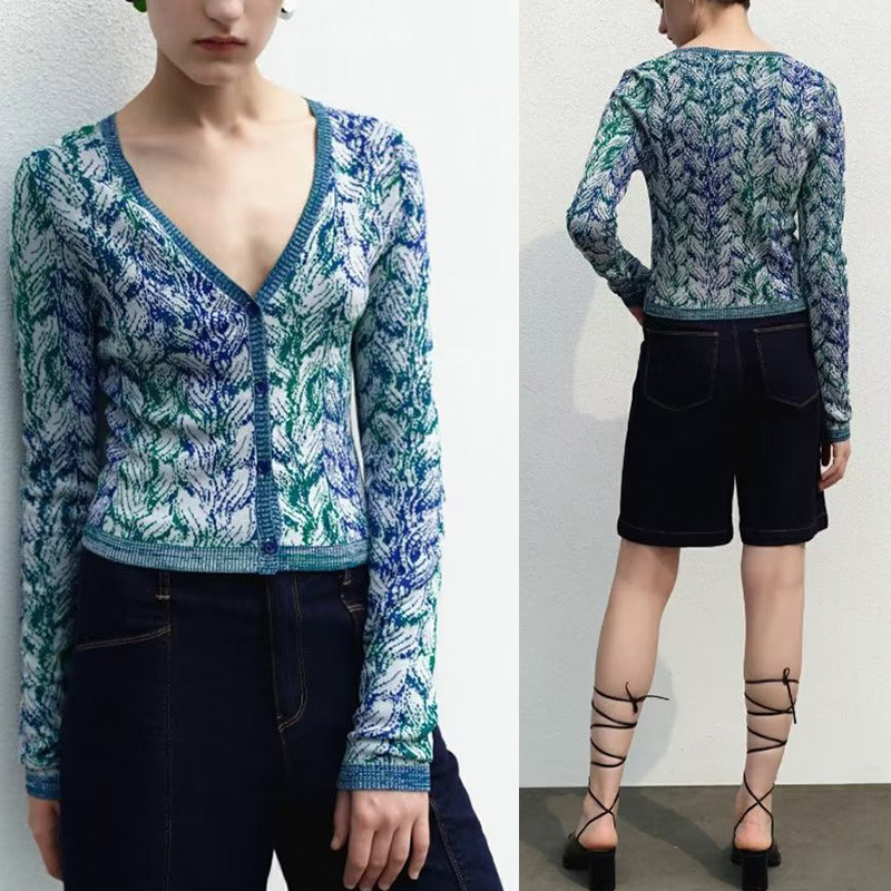 Νέα Γυναικεία Πλεκτή Ζακέτα Ζακάρ Μόδα Γυναικεία Ρούχα Μπλούζες Πουλόβερ Μπλούζες Γυναικεία