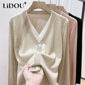 Proljeće jesen Lažni dvodijelni vintage patchwork pleteni kaput Ženski ležerni modni sveobuhvatni kardigan pulover Ženski gornji dio s gumbima