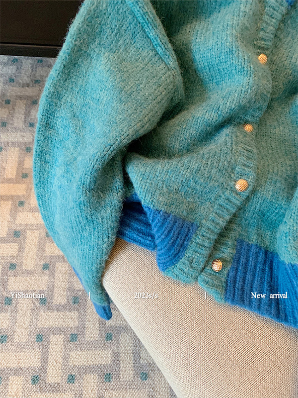 Vintage γυναικεία πλεκτά αμερικανικού στυλ 2023 Φθινοπωρινή χειμερινή ζακέτα με λαιμόκοψη γυναικεία πουλόβερ 2000 Αισθητική ιαπωνική μόδα