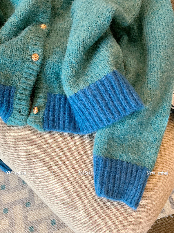 Vintage γυναικεία πλεκτά αμερικανικού στυλ 2023 Φθινοπωρινή χειμερινή ζακέτα με λαιμόκοψη γυναικεία πουλόβερ 2000 Αισθητική ιαπωνική μόδα