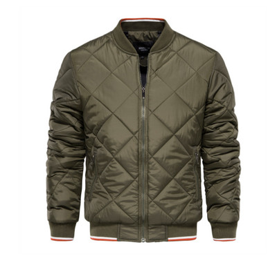 Μεγάλο μέγεθος 5XL Ανδρικό παλτό Φθινοπωρινό Χειμερινό Casuals Stand-γιακά με φερμουάρ Τσέπη Παχύ παλτό Μαύρο Γκρι Πράσινο Plus μέγεθος 4XL για άνδρες