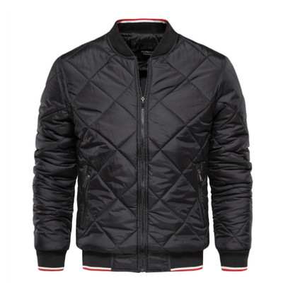 Μεγάλο μέγεθος 5XL Ανδρικό παλτό Φθινοπωρινό Χειμερινό Casuals Stand-γιακά με φερμουάρ Τσέπη Παχύ παλτό Μαύρο Γκρι Πράσινο Plus μέγεθος 4XL για άνδρες