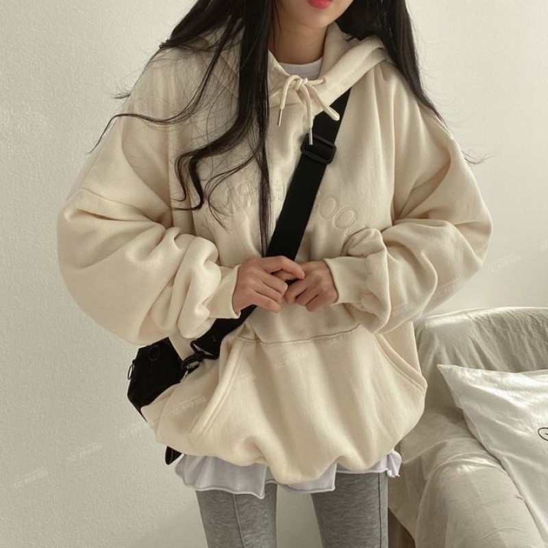 Νέα βελούδινη γυναικεία φούτερ με κουκούλα 2023 Φθινόπωρο και Χειμώνας Street Loose Ebroidery Casual Hoodies Γυναικεία φούτερ