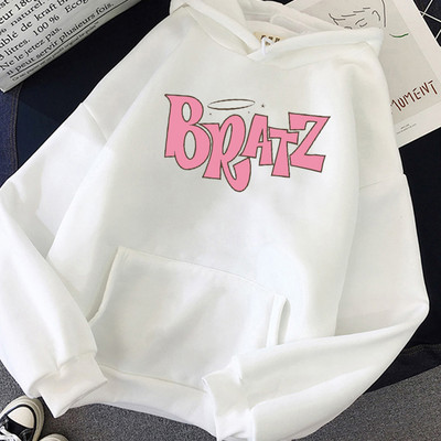Φούτερ Bratz Letter Φθινοπωρινή χειμερινή φούτερ unisex ανδρική και γυναικεία casual φοιτητική μπλούζα με κουκούλα μακρυμάνικη μόδας