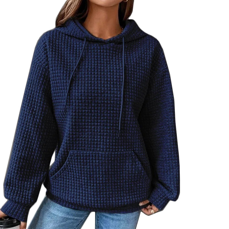 Γυναικείες μπλούζες με κουκούλα Μονόχρωμο Φθινοπωρινό Χειμερινό Αθλητικό Υπαίθριο Casual Μπλουζάκια Φαρδιά μακρυμάνικα πουλόβερ για γυναίκες