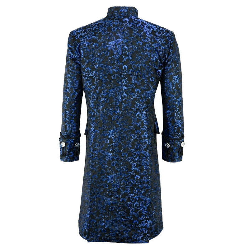 Gothic Sleeve Ležerna gothic jakna Button Steampunk Halloween svečana jakna Muška duga viktorijanska Clot jakna Frak Vintage Novo