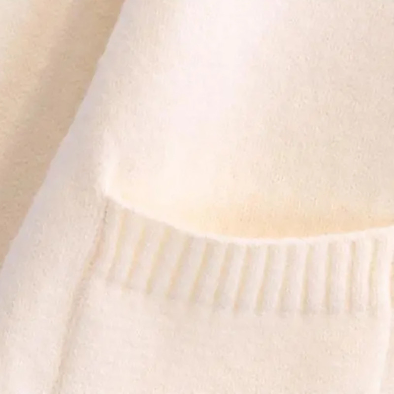 Κορεάτικο στρας πεταλούδα Γυναικεία ζακέτα μονόχρωμη μονόχρωμη λαιμόκοψη σε σχήμα V Plus μέγεθος 3XL γυναικείο πουλόβερ Απλό πλεκτό πουλόβερ