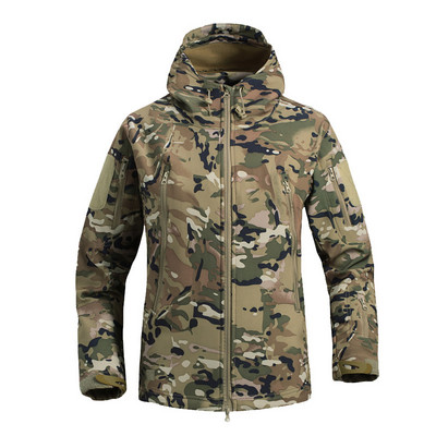 Camo tricou cu mânecă lungă bărbați cu buzunar cu glugă casual armata tactică militară uniformă în aer liber luptă camping haine vânătoare paltoane