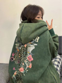 HOUZHOU gooti Grunge Skull Harajuku kapuutsid 2023 gooti lilltikandid Vintage dressipluus Suure kirjatrükiga tänavarõivad