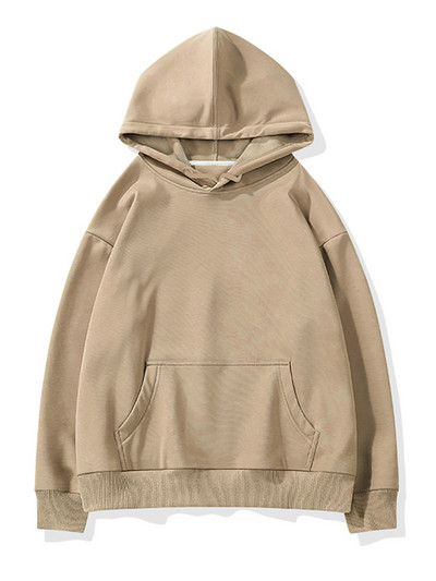 Aachoae Γυναικεία φούτερ με κουκούλα φλις 100% βαμβακερή αθλητική φόρμα 2022 Χειμώνας Ιαπωνικό Casual Loose Jumper