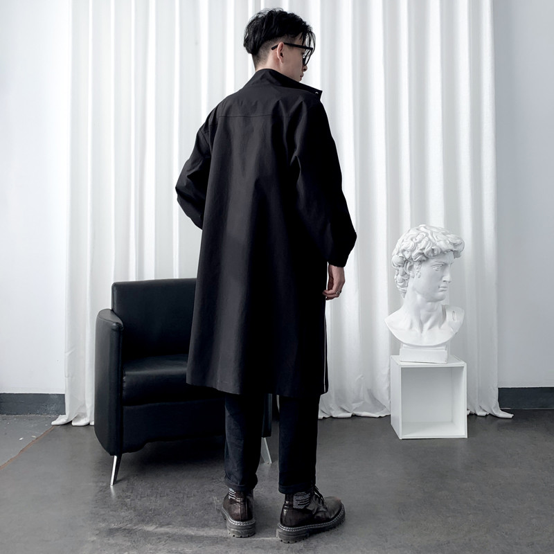 Καμπαρντίνα με κουκούλα για άντρες Μόδα Άνοιξη Φθινόπωρο Harajuku Windbreaker πανωφόρι Ανδρικό χιπ χοπ ανδρικό μπουφάν