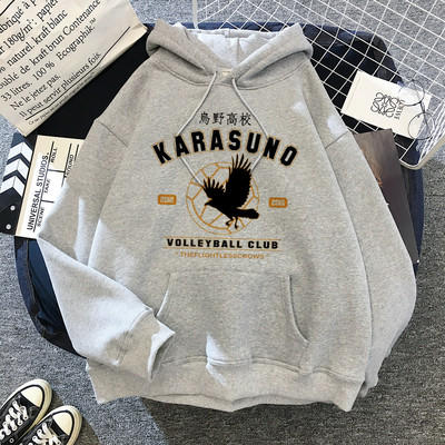 2022 Ιαπωνικά Anime 90s Hoodie Women Haikyuu Funny Karasuno Fly High Streetwear Χειμερινή μόδα Ζεστά φούτερ Unisex