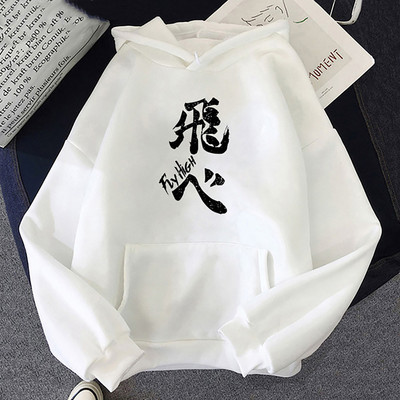 2022 Ιαπωνικά Anime 90s Hoodie Women Haikyuu Funny Karasuno Fly High Streetwear Χειμερινή μόδα Ζεστά φούτερ Unisex