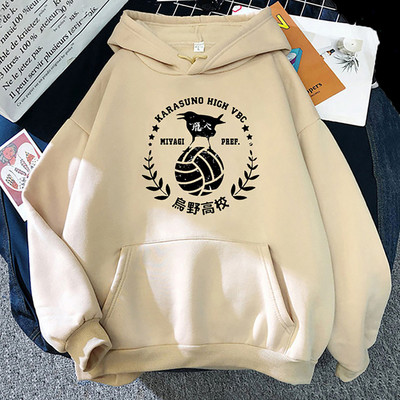 2022 Ιαπωνικά Anime 90s Hoodie Women Haikyuu Funny Karasuno Fly High Streetwear Χειμερινή μόδα Ζεστά φούτερ Unisex