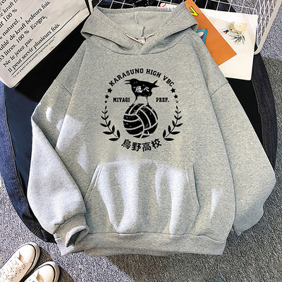 2022 Ιαπωνικά Anime 90s Hoodie Women Haikyuu Funny Karasuno Fly High Streetwear Χειμερινή μόδα Ζεστά φούτερ Unisex