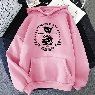 2022 Ιαπωνικά Anime 90s Hoodie Women Haikyuu Funny Karasuno Fly High Streetwear Χειμερινή μόδα Ζεστά φούτερ Unisex