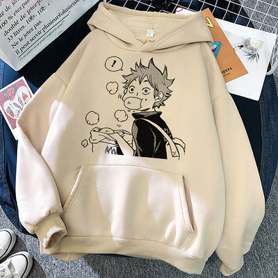 2022 Ιαπωνικά Anime 90s Hoodie Women Haikyuu Funny Karasuno Fly High Streetwear Χειμερινή μόδα Ζεστά φούτερ Unisex