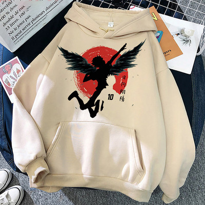 2022 Ιαπωνικά Anime 90s Hoodie Women Haikyuu Funny Karasuno Fly High Streetwear Χειμερινή μόδα Ζεστά φούτερ Unisex